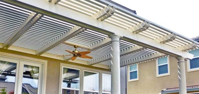 Featured Open Lattice Patio Cover from West Awnings
