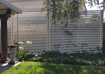 Backyard Privacy Wall from West Coast Awnings
